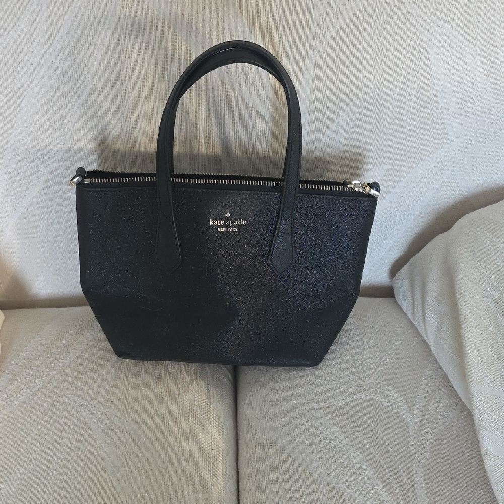 Kate Spade Glitter Black Tote